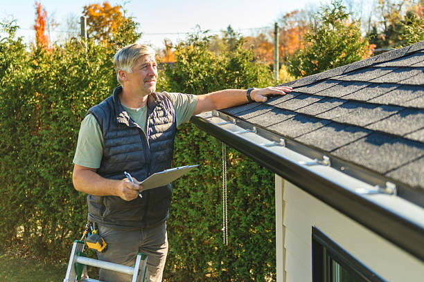 Professional Roofing technician working in South Hill, VA